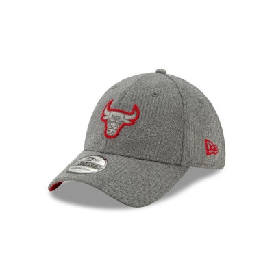 Grey Chicago Bulls Hat - New Era NBA NBA Authentics Training Series 39THIRTY Stretch Fit Caps USA8063592